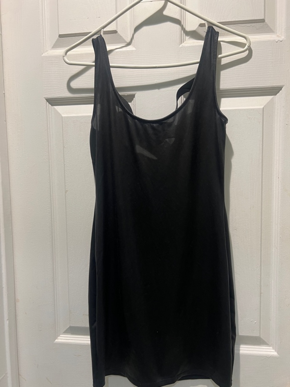 Material Girl Black Scoop Neck Sleeveless Camisole Dress